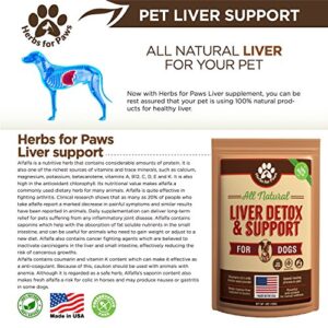 Milk Thistle for Dogs Liver Detox Support (120 GMS), Canine and Cat Liver Support Supplement Powder Without Capsules, Pills