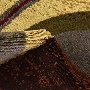 Unique Loom Barista Collection Area Rug - Ngada (2' 2" x 6' 1" Runner, Beige/ Red)