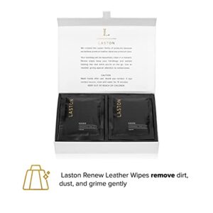 Laston Renew 8ct Leather Purse Cleaner Handbag Wipes | Cleans, Rescues, & Renews Luxury Designer Handbags, Purses, Wallets | 8 Individually-Packed Single Travel Wipes Per Box