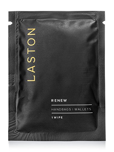 Laston Renew 8ct Leather Purse Cleaner Handbag Wipes | Cleans, Rescues, & Renews Luxury Designer Handbags, Purses, Wallets | 8 Individually-Packed Single Travel Wipes Per Box