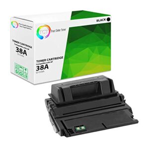 tct premium compatible toner cartridge replacement for hp 38a q1338a black works with hp laserjet 4200 4200n 4200tn 4200dtn 4200dtns 4200dtnsl printers (10,000 pages)