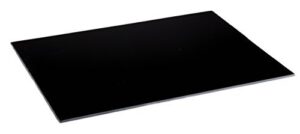 black glass cutting board by clever chef - non slip, shatter-resistant, durable, stain-resistant, and dishwasher safe - 12" x 15.75"