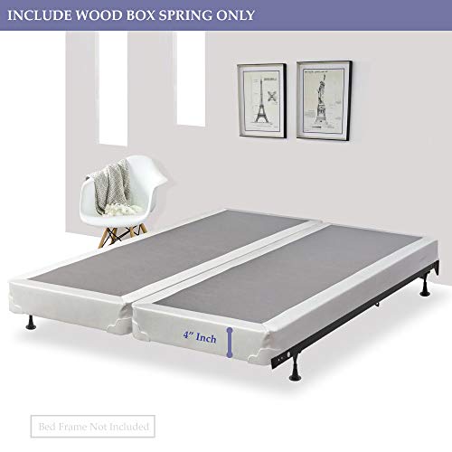 Low Profile Split Wood Traditional Box Spring/Foundation For Mattress Set,