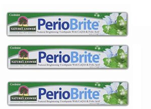 nature's answer periobrite natural toothpaste, cool mint, 4 ounce, 3 count