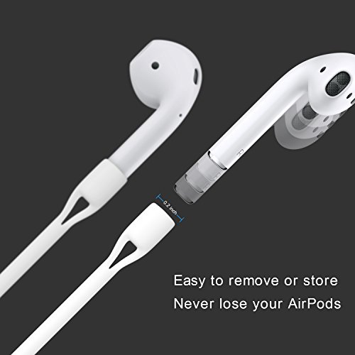 gorsun Airpods String Colorful Strap Sport String Silicone Cable Connector for Apple Airpods Pro/2/1 (Pack of 7)