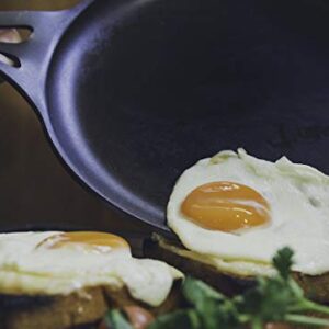 AUS-ION Deep Skillet, 9" (20cm), Smooth Finish, 100% Made in Sydney, 3mm Australian Iron, Commercial Grade Cookware