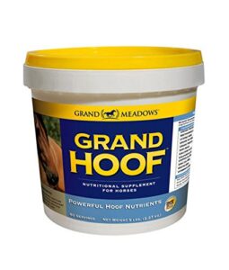 grand hoof horse biotin amino acids maple flavored supplement 5 lbs 80 day supply