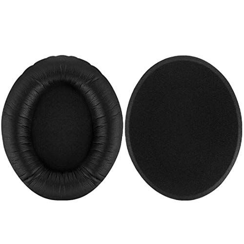 Geekria QuickFit Replacement Ear Pads for Sennheiser HD418, HD419, HD428, HD429, HD439, HD438, HD448, HD449 Headphones Ear Cushions, Headset Earpads, Ear Cups Cover Repair Parts (Black)