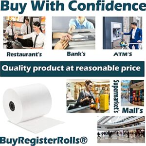 (10 Rolls - 48 GSM) 3 1/8 x 230 Thermal Paper (80mm x 70m) premium tape for Square POS System, Register Thermal Receipt Paper Rolls for TM-T88III, TM-T88IV, TM-T88V, TSP100, CT-S300, CT-S2000