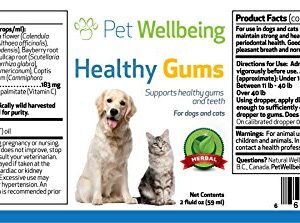 Pet Wellbeing - Healthy Gums for Cats - Natural Support for for Healthy Gums, Teeth and Breath in Felines - 2oz (59ml)