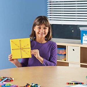 hand2mind XY Coordinate Pegboard Classroom Basics Kit, Prealgebra, Geo Board, Geometry Sets, Learning Shapes, Classroom Supplies, Math Manipulatives, (Set of 30)