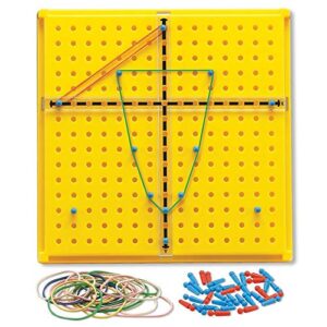 hand2mind XY Coordinate Pegboard Classroom Basics Kit, Prealgebra, Geo Board, Geometry Sets, Learning Shapes, Classroom Supplies, Math Manipulatives, (Set of 30)