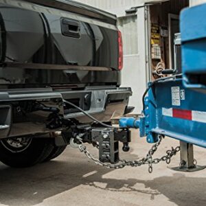 GEN-Y GH-623 MEGA-Duty Adjustable 6" Drop Hitch with GH-061 Dual-Ball, GH-062 Pintle Lock for 2.5" Receiver - 21,000 LB Towing Capacity - 3,000 LB Tongue Weight