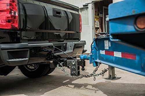 GEN-Y GH-623 MEGA-Duty Adjustable 6" Drop Hitch with GH-061 Dual-Ball, GH-062 Pintle Lock for 2.5" Receiver - 21,000 LB Towing Capacity - 3,000 LB Tongue Weight