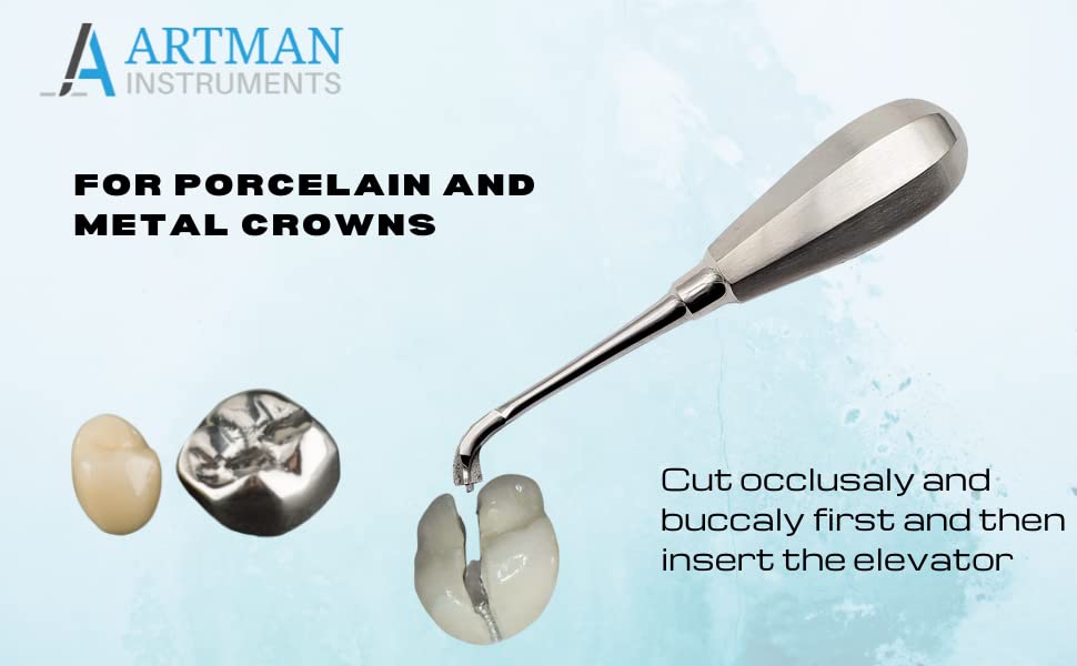 Dental Crown Splitter Crown Remover Crown Elevator Crown Spreader ARTMAN