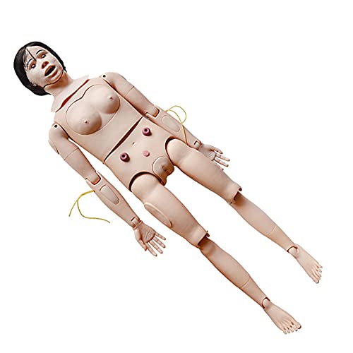 INTBUYING 2in1 Education Model Patient Care Manikin Advanced Multifunctional Training Dual Sex Mannequin, Patient Care Teaching Human Manikin(Man and Woman)