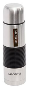 mr coffee javelin 16 oz thermal bottle-silicone sleeve, 1, brushed stainless steel