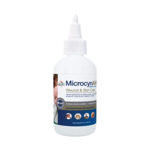 manna pro microcyn ah wound & skin care spray for pets 89ml, 3 ounces, white