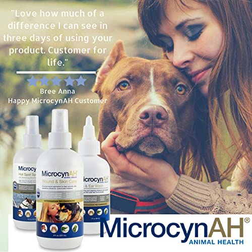 Manna Pro Microcyn AH Wound & Skin Care Spray for Pets 89ml, 3 Ounces, WHITE