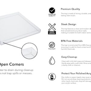 Mirart Clear Acrylic Tray (12 x 12)