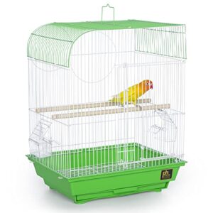 prevue pet products south beach flat top bird cage, lime green (sp50091),14 1/8" l x 11 1/4" w x 18 1/8" h