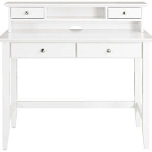 Crosley Furniture Campbell Writing Desk with Hutch - White