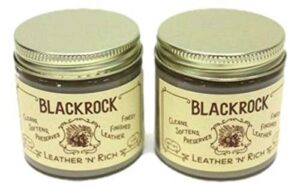 2 jars blackrock leather'n'rich conditioner horse tack equine