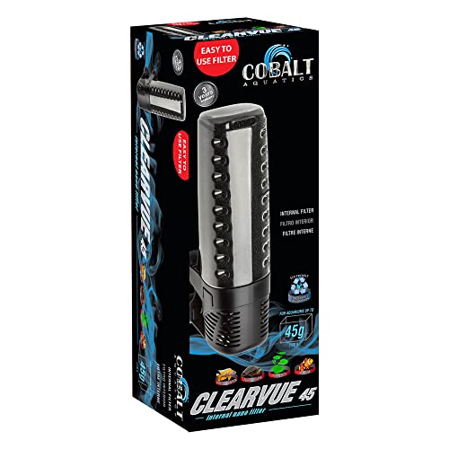 Cobalt Aquatics Clear Vue 45 Mini Internal Filter,White/Black