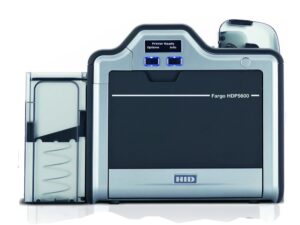 fargo hdp5600 single-side id card printer & supplies bundle with card imaging software 93600