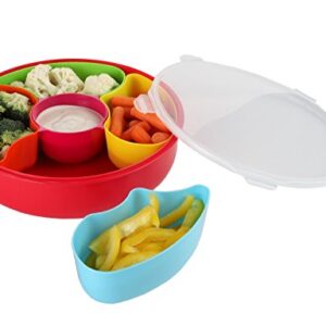 Home-X Sectional Serving Bowl with Cover