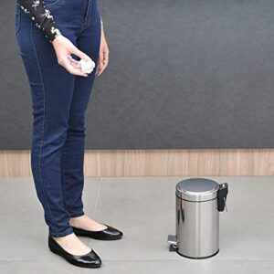 Tramontina 3L Stainless Steel Pedal, Waste, bin, Garbage, Trash, 170X170X210MM