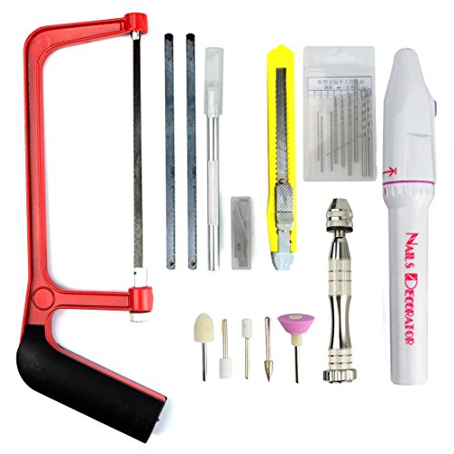 BXQINLENX Professional 56 PCS Gundam Model Tools Kit Modeler Basic Tools Craft Set Hobby Building Tools Kit for Gundam Car Model Building Repairing and Fixing(H)