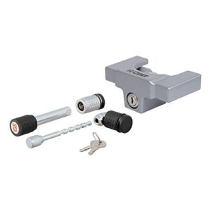 curt 23088 trailer lock set for 2-inch receiver, 2 or 2-5/16-inch coupler