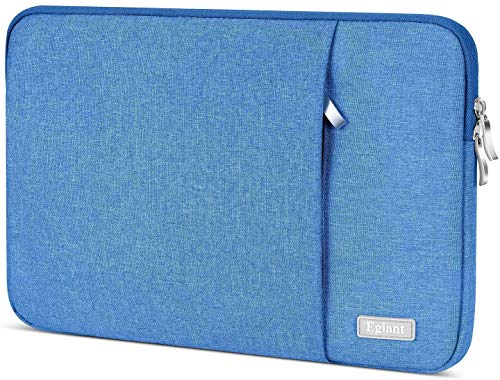 Egiant Laptop Sleeve,Water-Resistant Protective Cases Bag Compatible New 16 Inch MacBook, HP DELL Acer Asus 14 in Computer Notebook Carrying Cases Cover, Blue