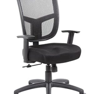 Boss Office Products (BOSXK) Contract Task Chair with Synchro-Tilt Mechanism, Black