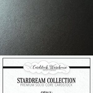 Onyx Black Stardream Metallic Cardstock Paper - 8.5 X 11 Inch - 105 Lb. / 284 Gsm Cover - 25 Sheets From Cardstock Warehouse