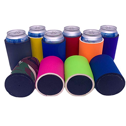 Blank Neoprene Full Bottom Can Coolie (Variety Color 10 Pack)