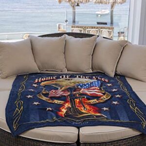 Erazor Bits Large Throw Blanket 50 x 60| Home of The Free Throw Blanket MM141-TB