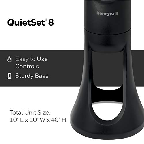 Honeywell QuietSet Whole Room Tower Fan-Black, HYF290B