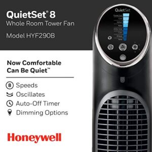 Honeywell QuietSet Whole Room Tower Fan-Black, HYF290B