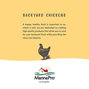 Manna Pro Chicken Feed | 16% Chicken Food with Probiotic Crumbles, Chicken Layer Feed | 8 Pounds