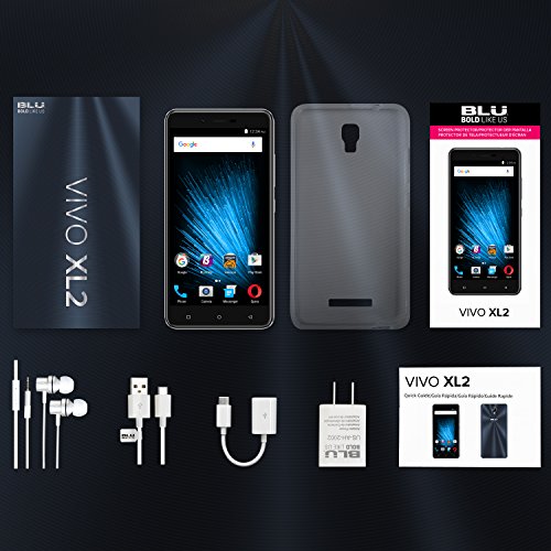 BLU VIVO XL2 - 5.5" 4G LTE GSM Unlocked Smartphone - 32GB+3GB RAM -Blue