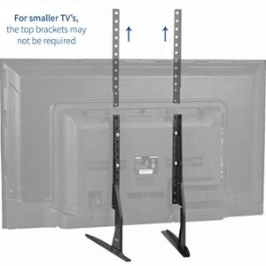 VIVO Universal Tabletop TV Stand for 22 to 65 inch LCD Flat Screens | VESA Mount with Hardware Included