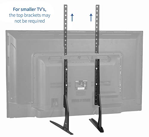 VIVO Universal Tabletop TV Stand for 22 to 65 inch LCD Flat Screens | VESA Mount with Hardware Included