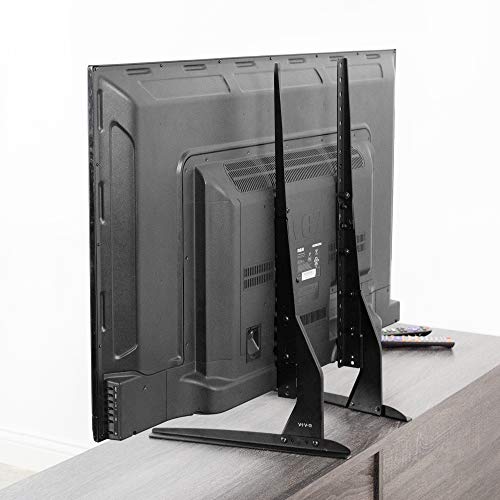 VIVO Universal Tabletop TV Stand for 22 to 65 inch LCD Flat Screens | VESA Mount with Hardware Included