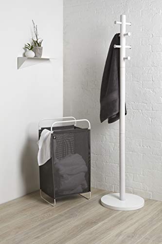 Umbra Cinch Laundry Hamper, Gray, White