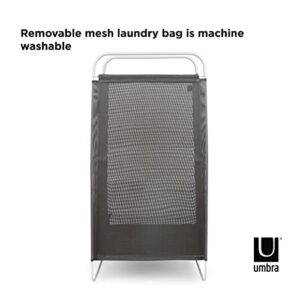 Umbra Cinch Laundry Hamper, Gray, White