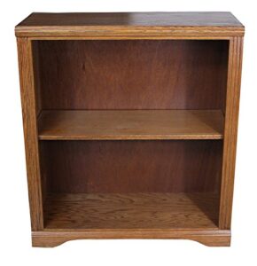 american heartland oak 36" open bookcase in medium