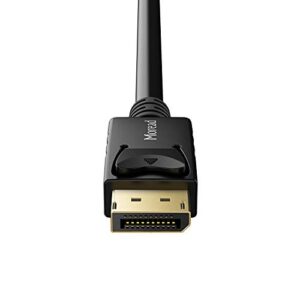 Moread DisplayPort to DisplayPort Cable, 6 Feet, Gold-Plated Display Port Cable (4K@60Hz, 2K@144Hz) DP Cable Compatible with Computer, Desktop, Laptop, PC, Monitor, Projector - Black