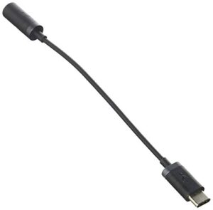 motorola usb-c to 3.5mm audio headphone jack adapter cable for moto z, z force, z force droid, z2 force - black